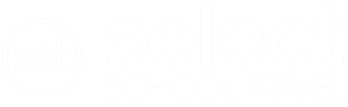 Select School Travel White Logo